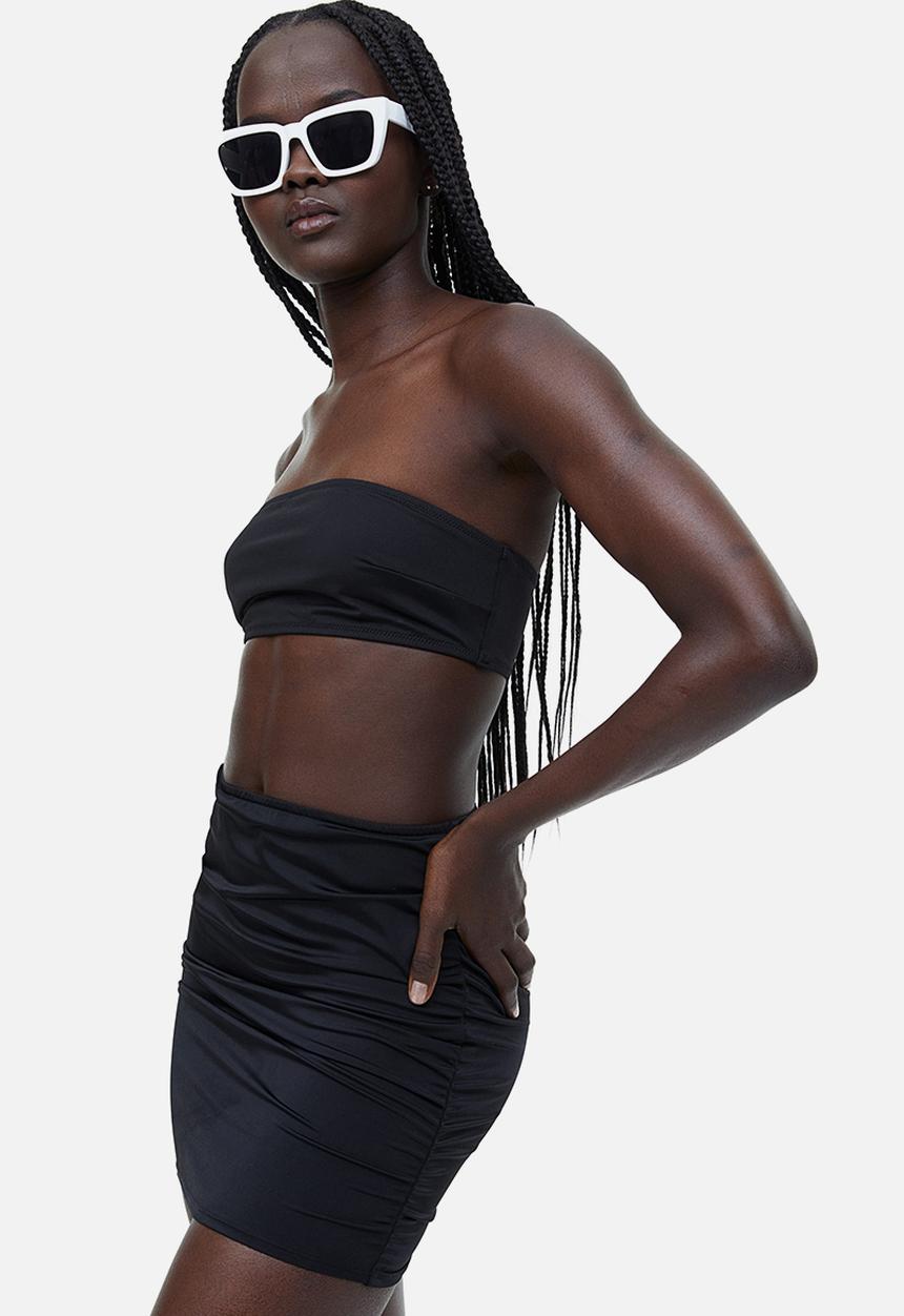 H&M - Gathered swim skirt - black