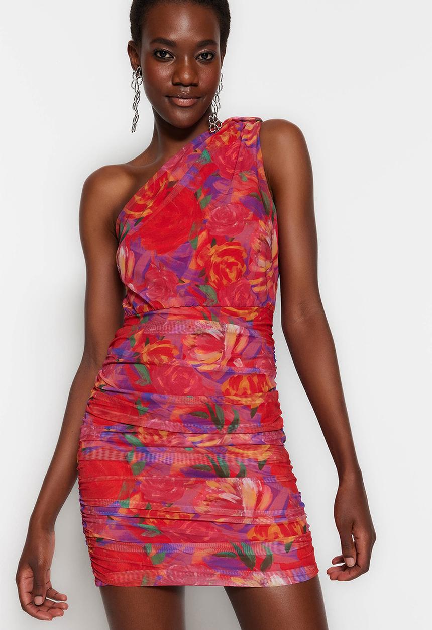 Trendyol - One shoulder bodycon dress - multi