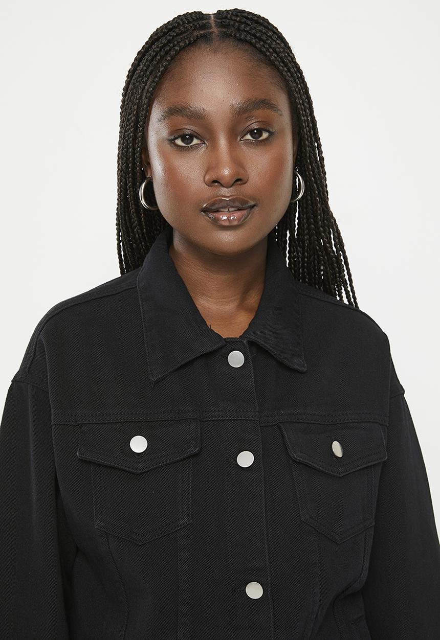 dailyfriday - Denim trucker - black