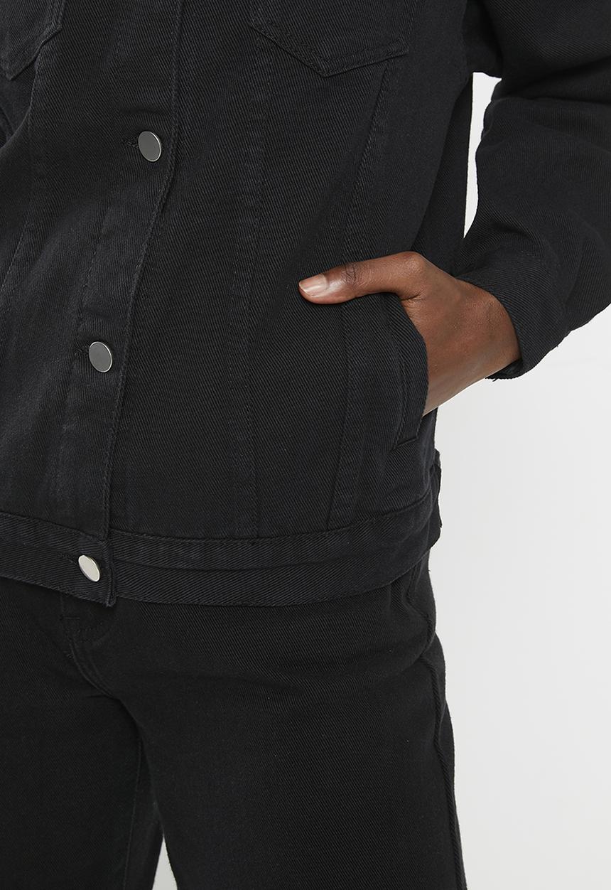 dailyfriday - Denim trucker - black