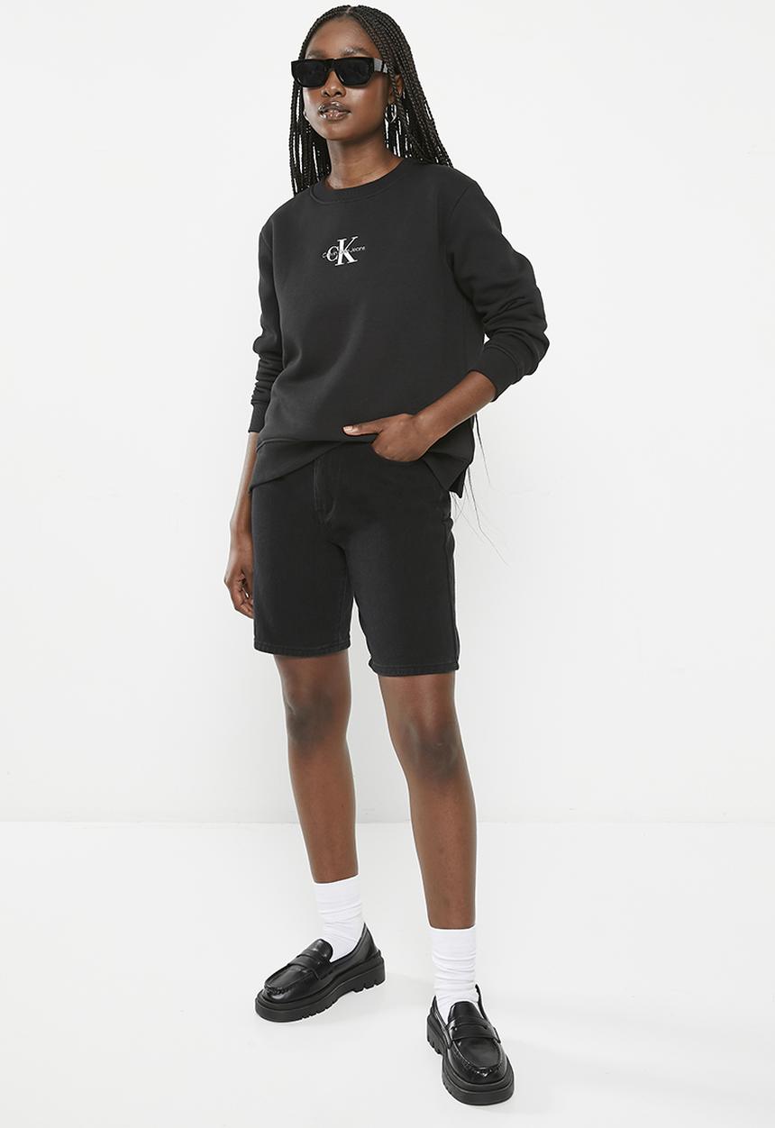 Calvin Klein - Monologo regular crewneck - ck black