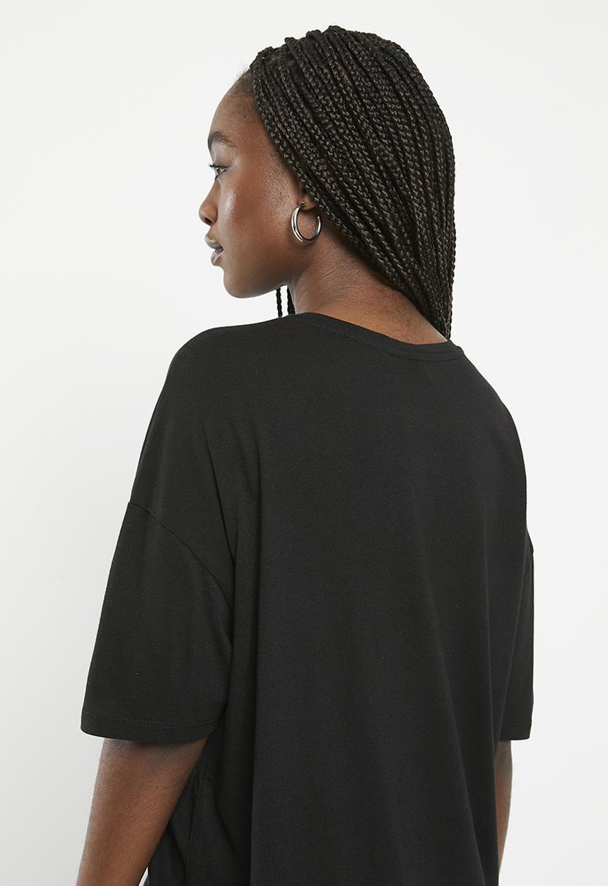 HAILYS - Graphic print t-shirt - black