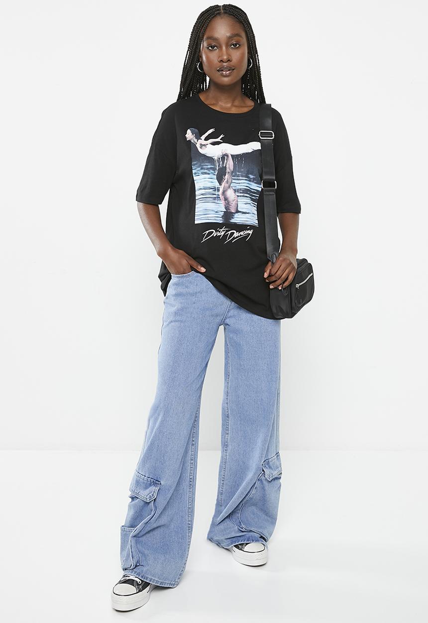 HAILYS - Graphic print t-shirt - black