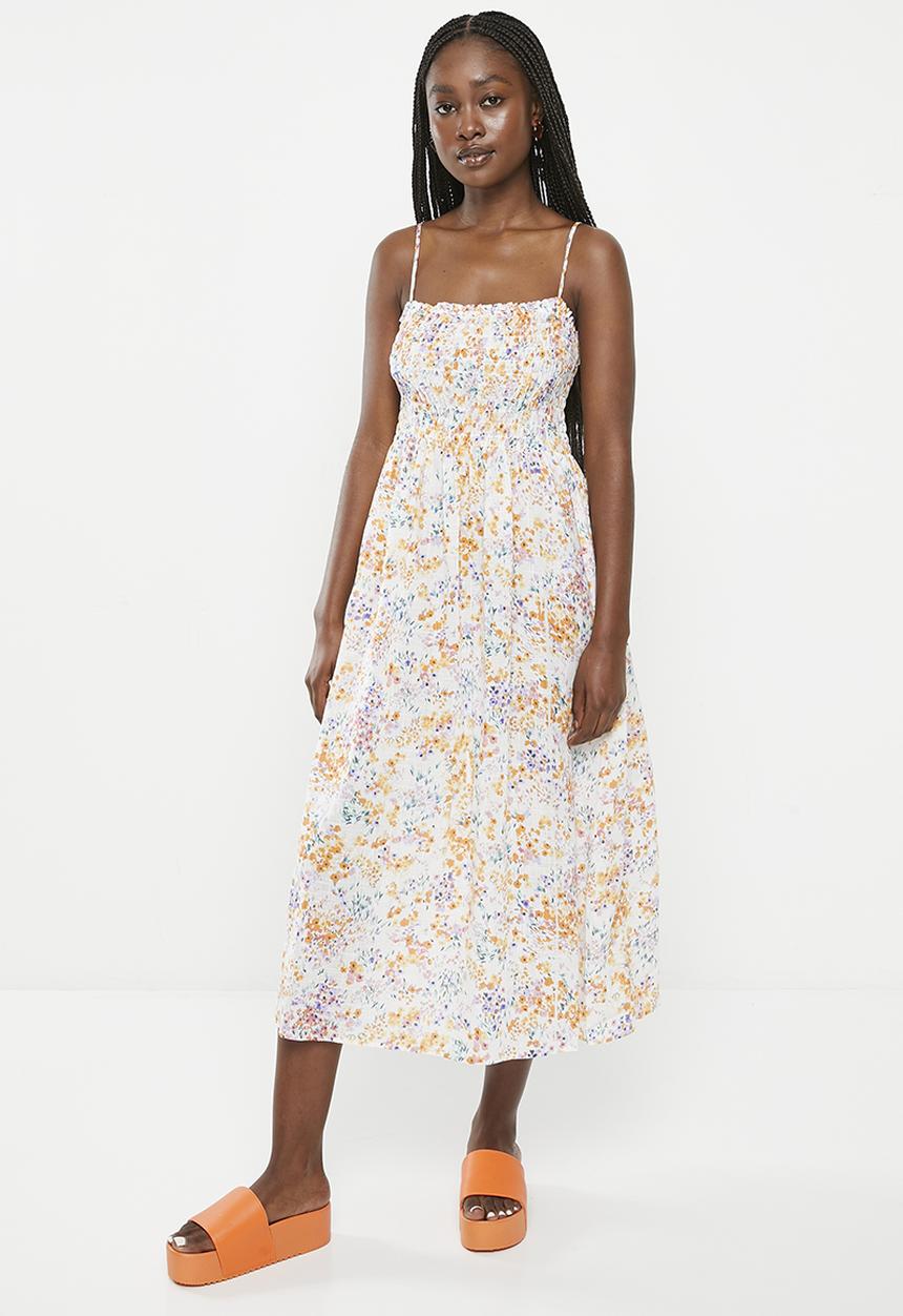 HAILYS - Strappy maxi dress - off white flower