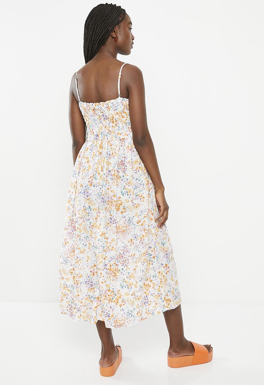 HAILYS - Strappy maxi dress - off white flower