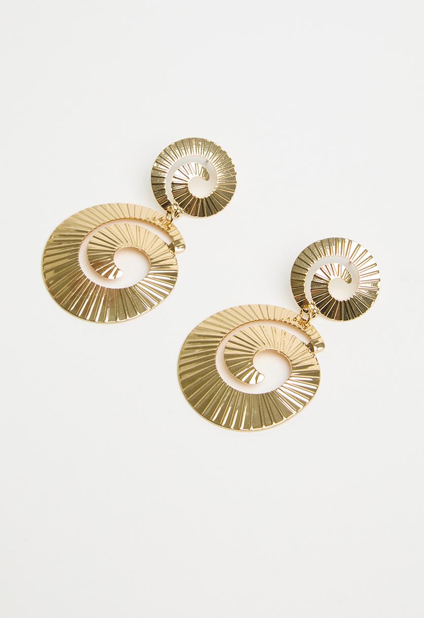 Superbalist - Spiral stud earrings - gold