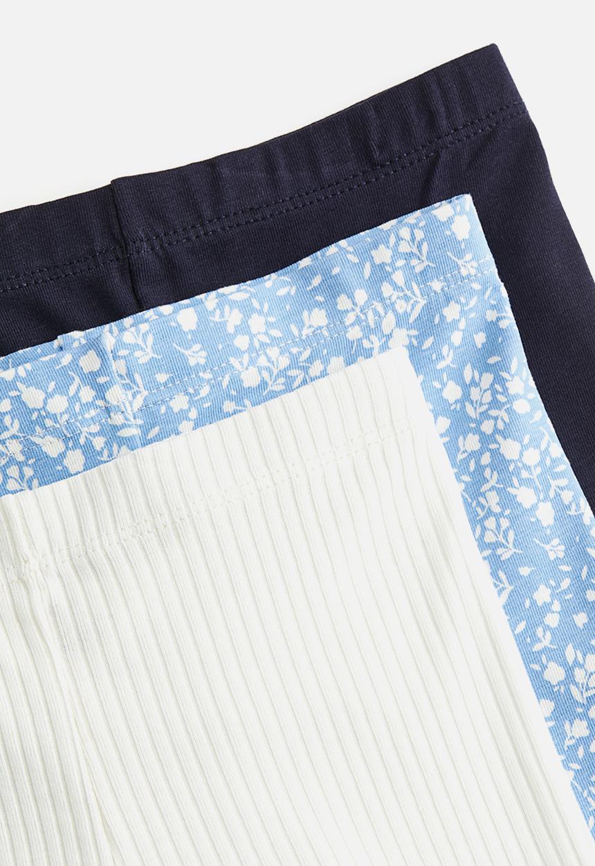 H&M - 3-pack jersey leggings - light blue