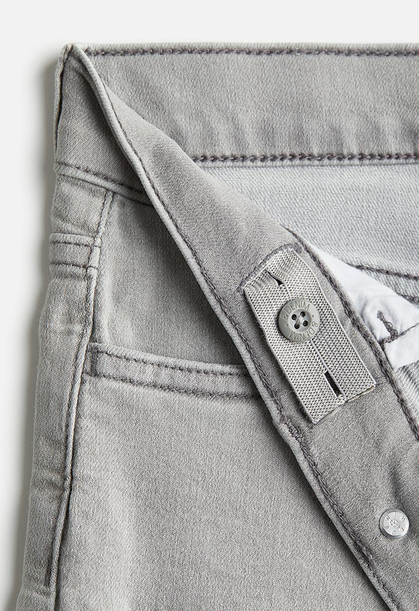 H&M - Denim shorts slim fit - grey