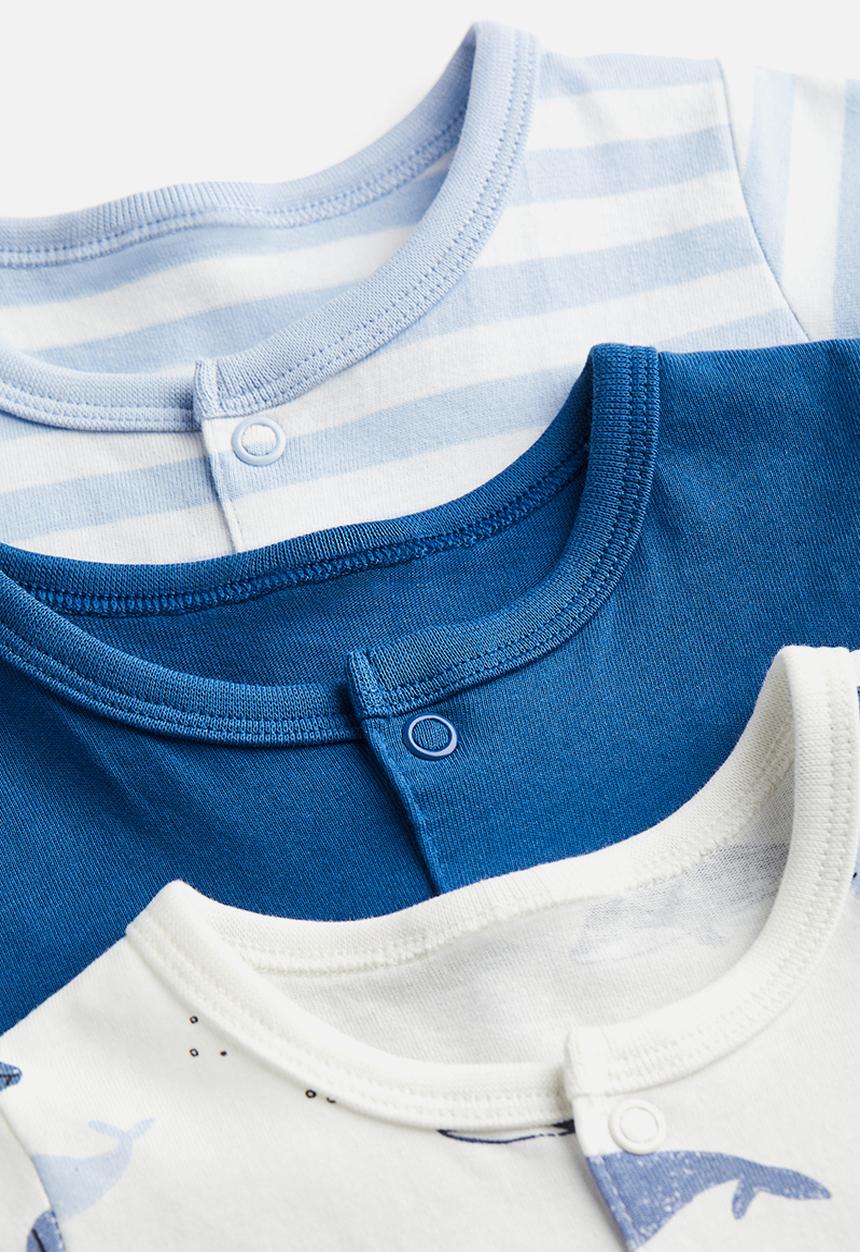 H&M - 3-pack cotton pyjamas - blue