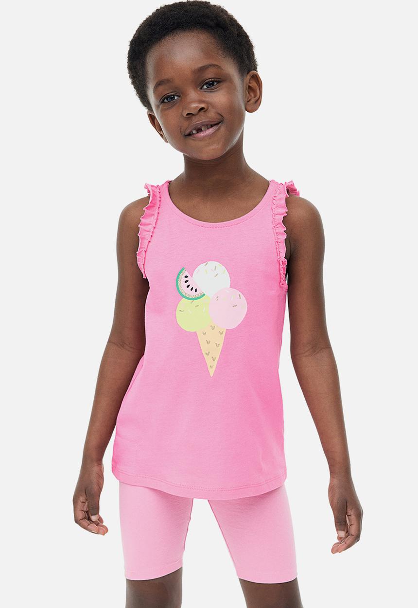 H&M - Frill-trimmed vest top - pink