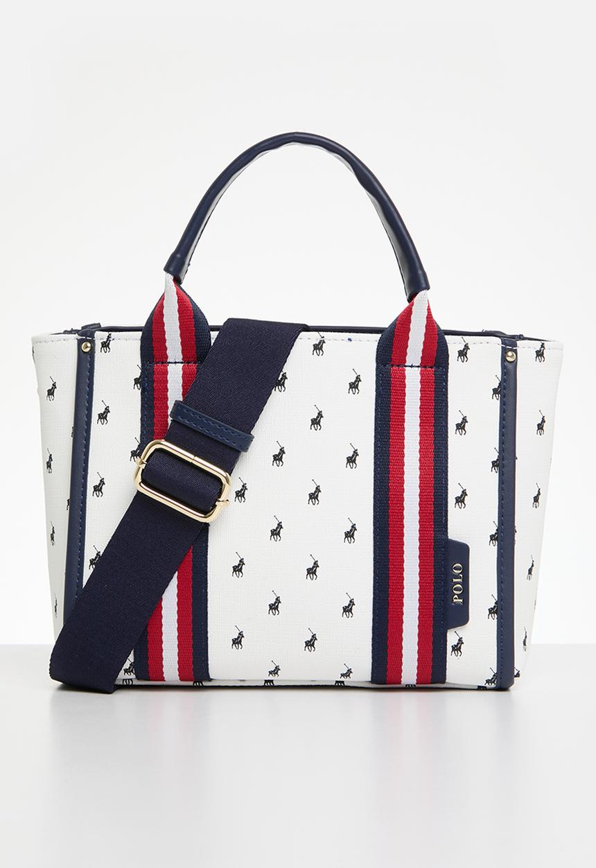 POLO - Small shopper crossbody - navy & red