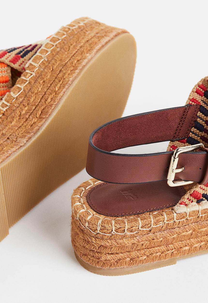 H&M - Platform espadrilles - brown patterned
