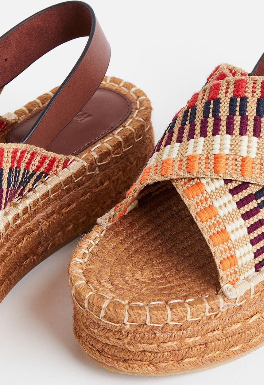 H&M - Platform espadrilles - brown patterned