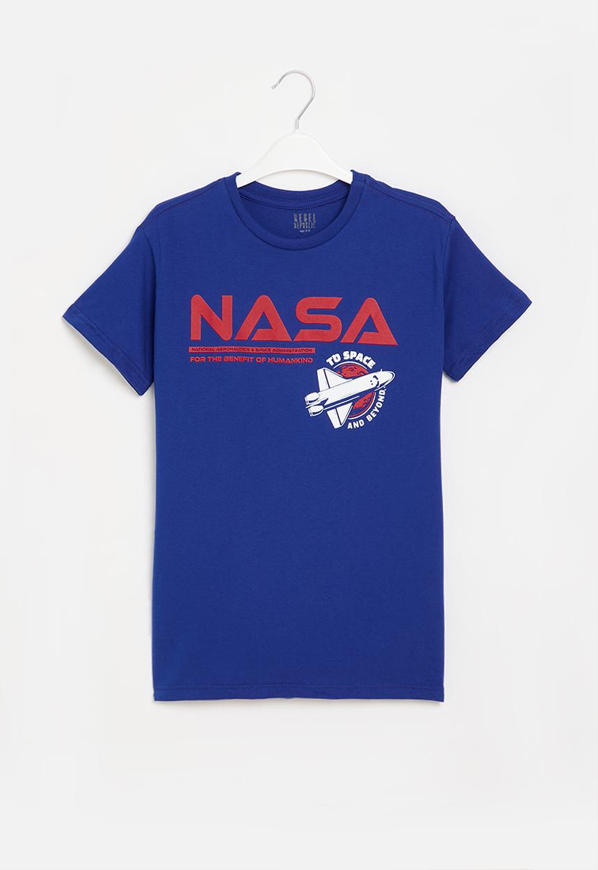 Rebel Republic - NASA t-shirt - royal