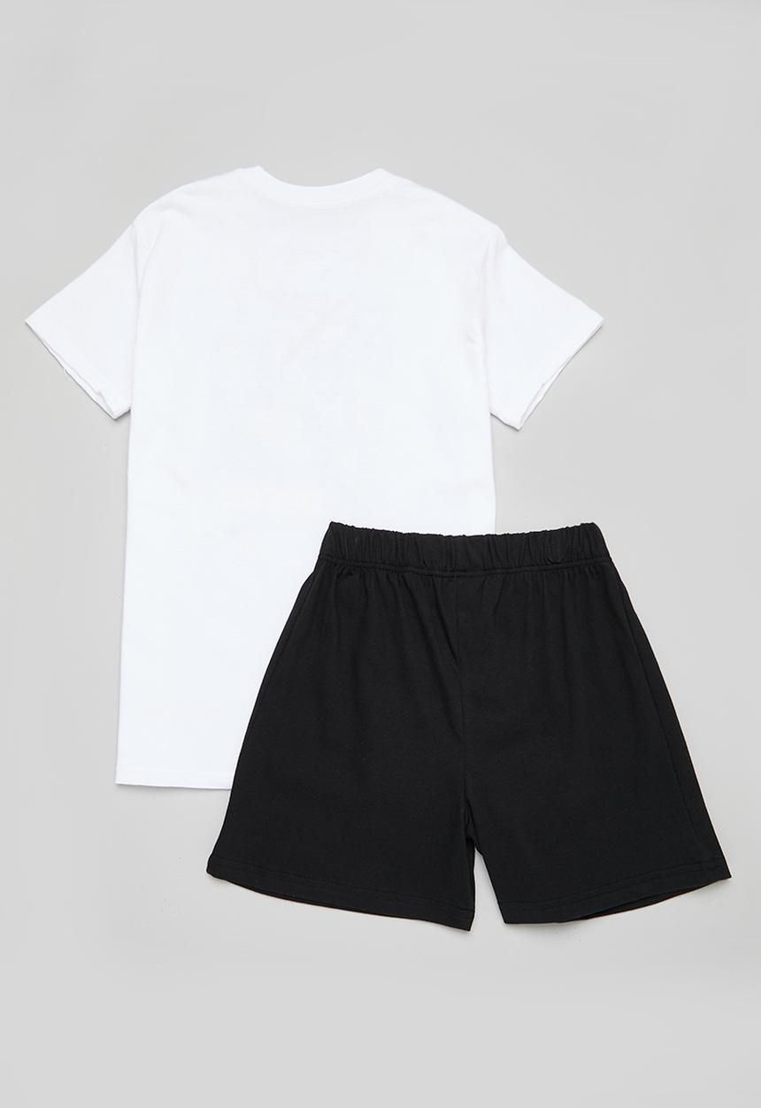 Rebel Republic - Summer pj set - white & black