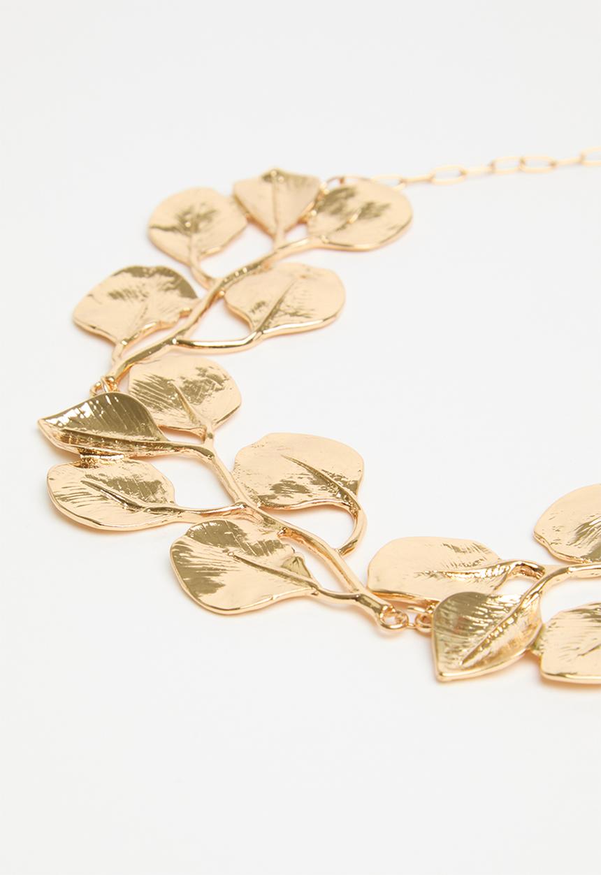 Superbalist - Flower pendant choker - gold
