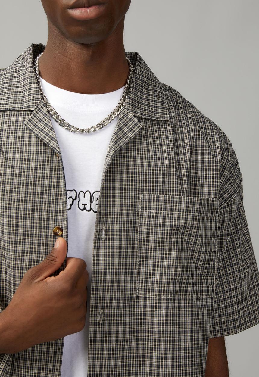 Factorie - Boxy street shirt - grey check