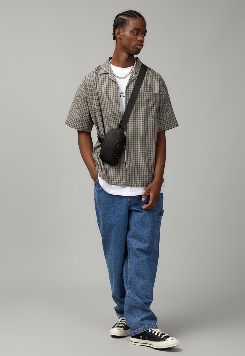 Factorie - Boxy street shirt - grey check