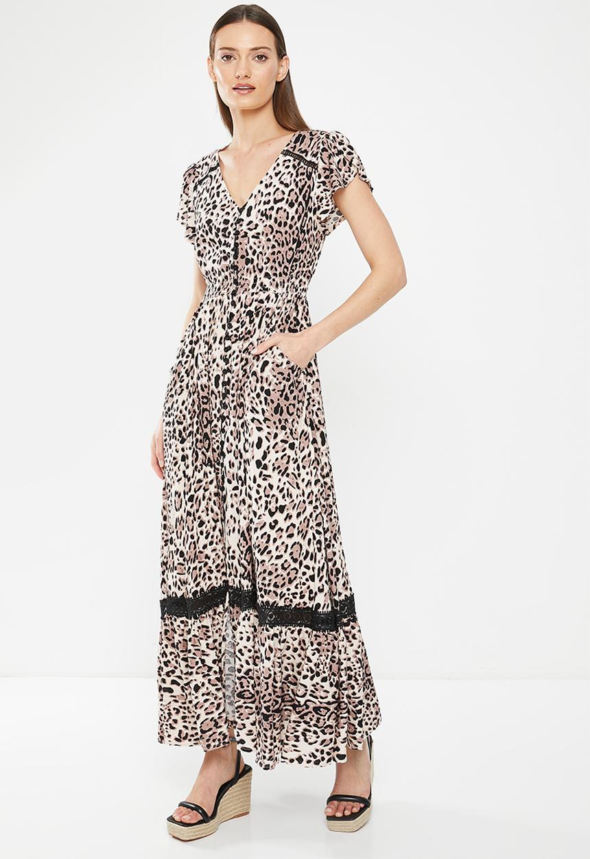 Stella Morgan - Animal Printed Maxi Dress - Beige