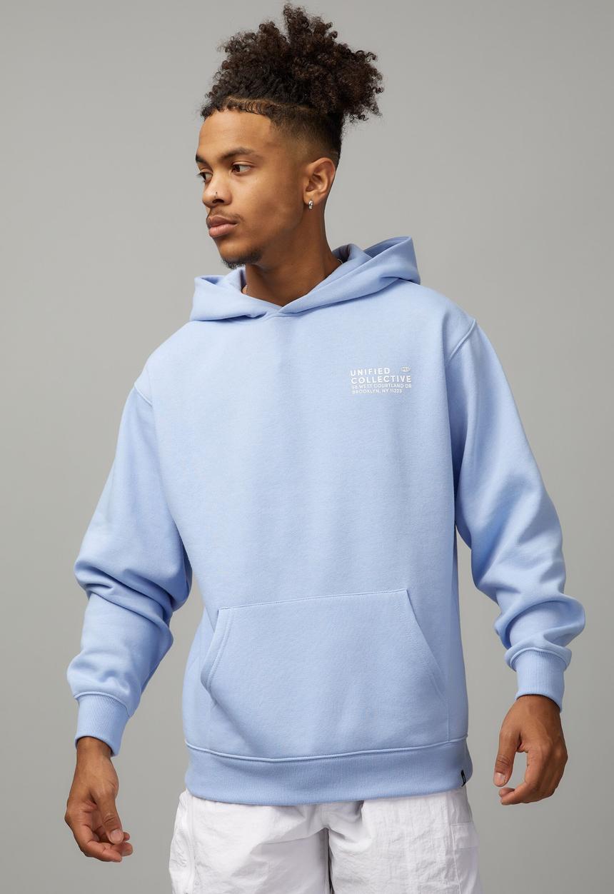 Factorie - Relaxed unified hoodie - carolina blue/unified lockup