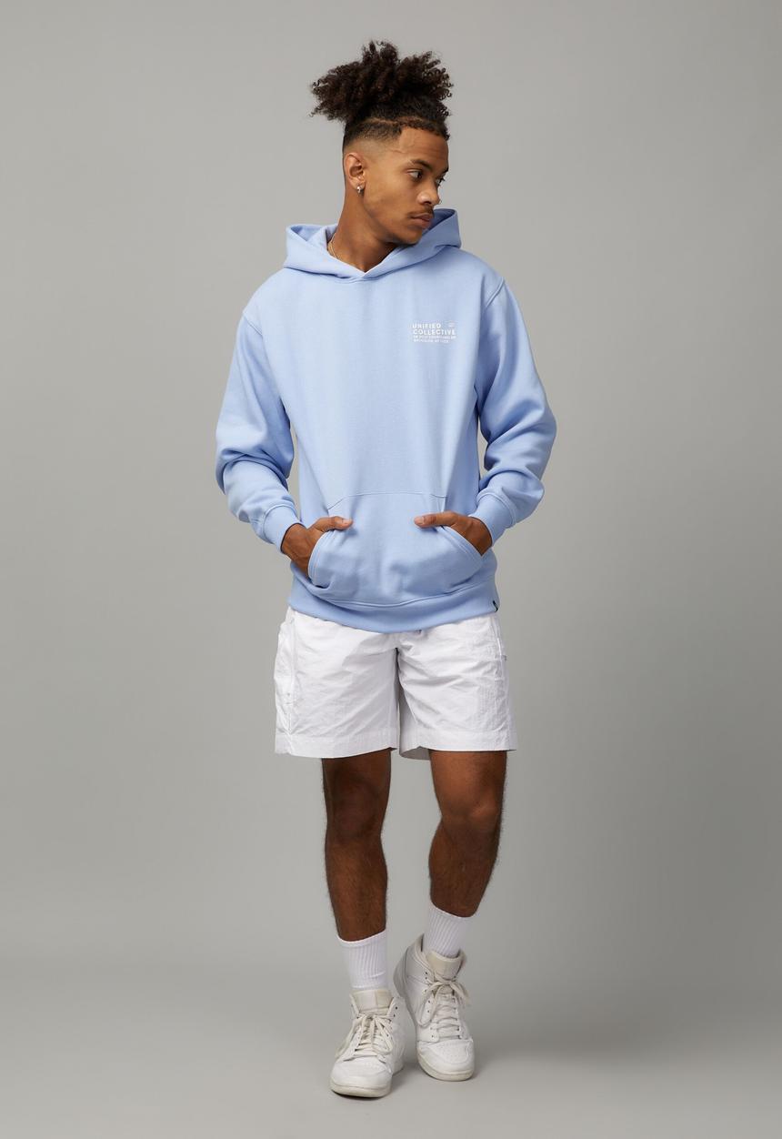 Factorie - Relaxed unified hoodie - carolina blue/unified lockup
