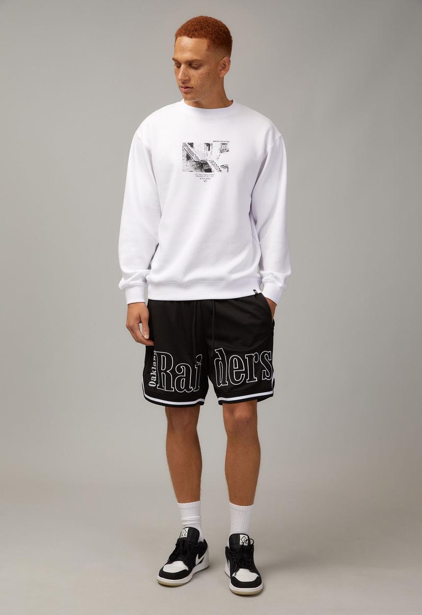 Factorie - Relaxed unified crew - white/troutman