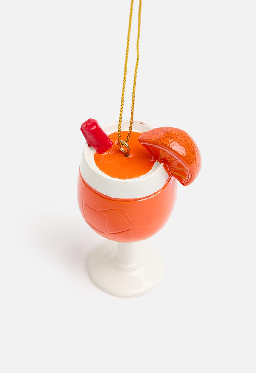 Typo - Resin christmas ornament - orange spritz!
