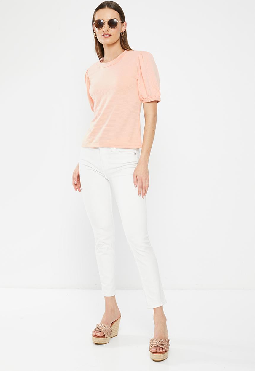 HAILYS - Puff 1/2 sleeve T-shirt - rose