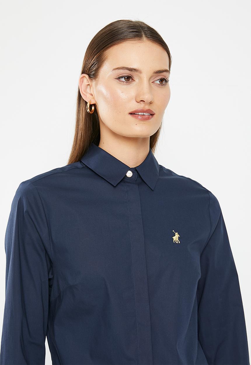 POLO - Jamie Ls Shirt - Navy