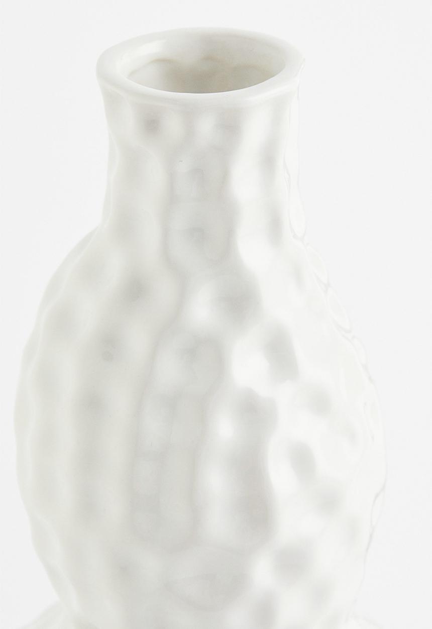 H&M - Asymmetric stoneware vase - white