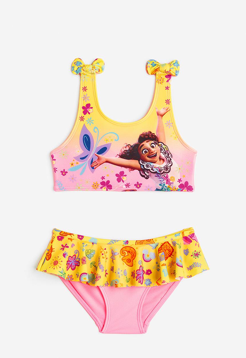 H&M - Printed bikini - bright yellow encanto