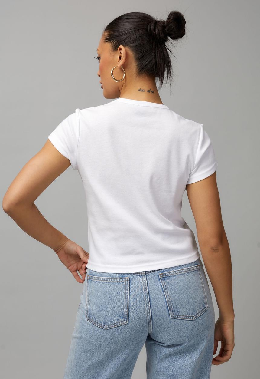 Factorie - Slim fit tee - white