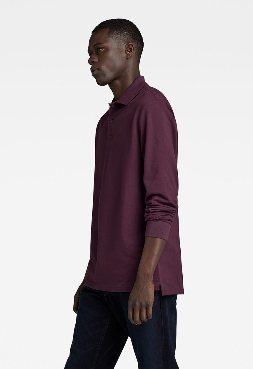 G-STAR - Dunda core polo l\s premium stretch pk o - lt maze