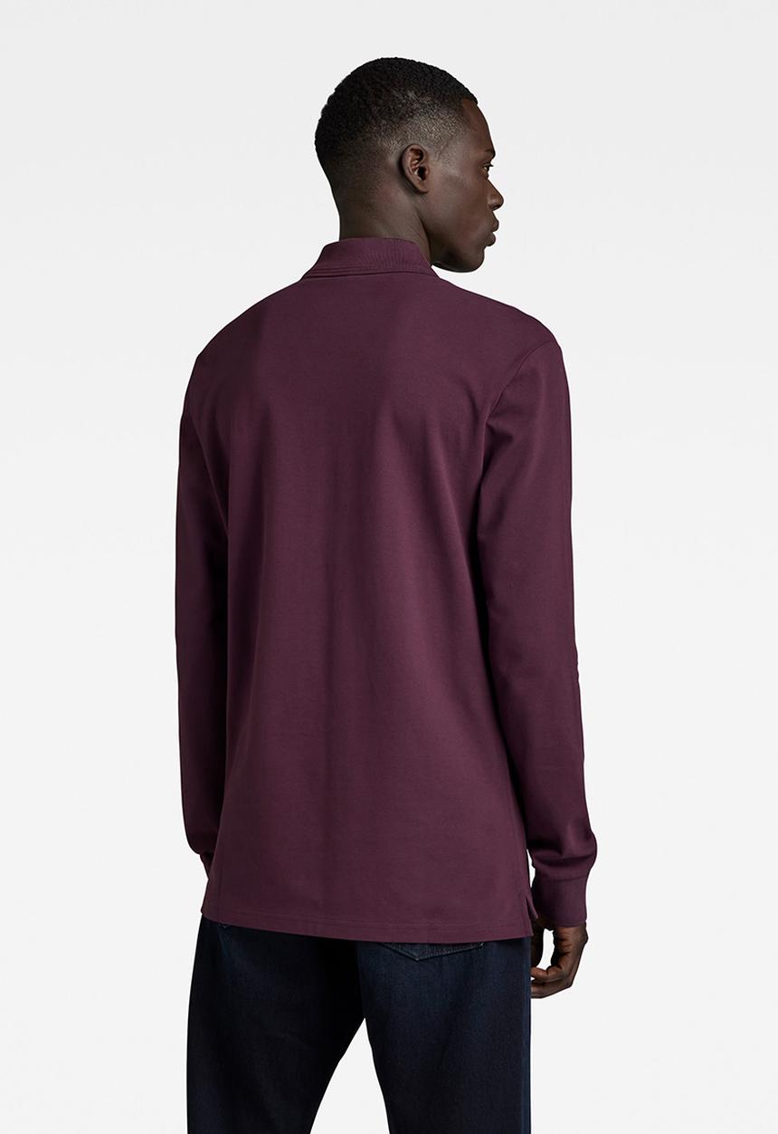 G-STAR - Dunda core polo l\s premium stretch pk o - lt maze