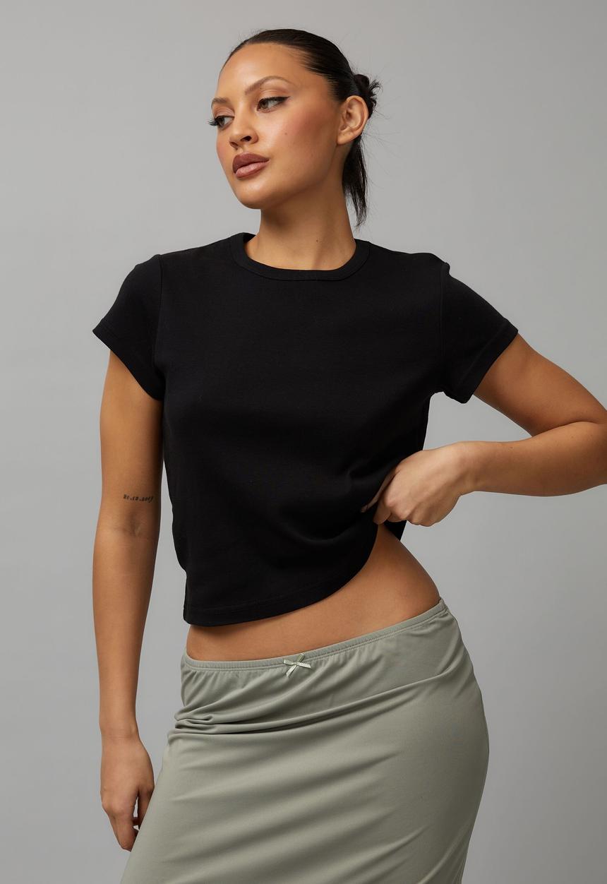 Factorie - Slim fit tee - black