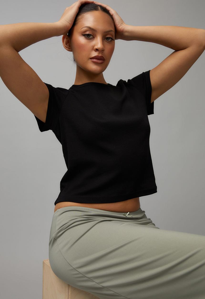 Factorie - Slim fit tee - black