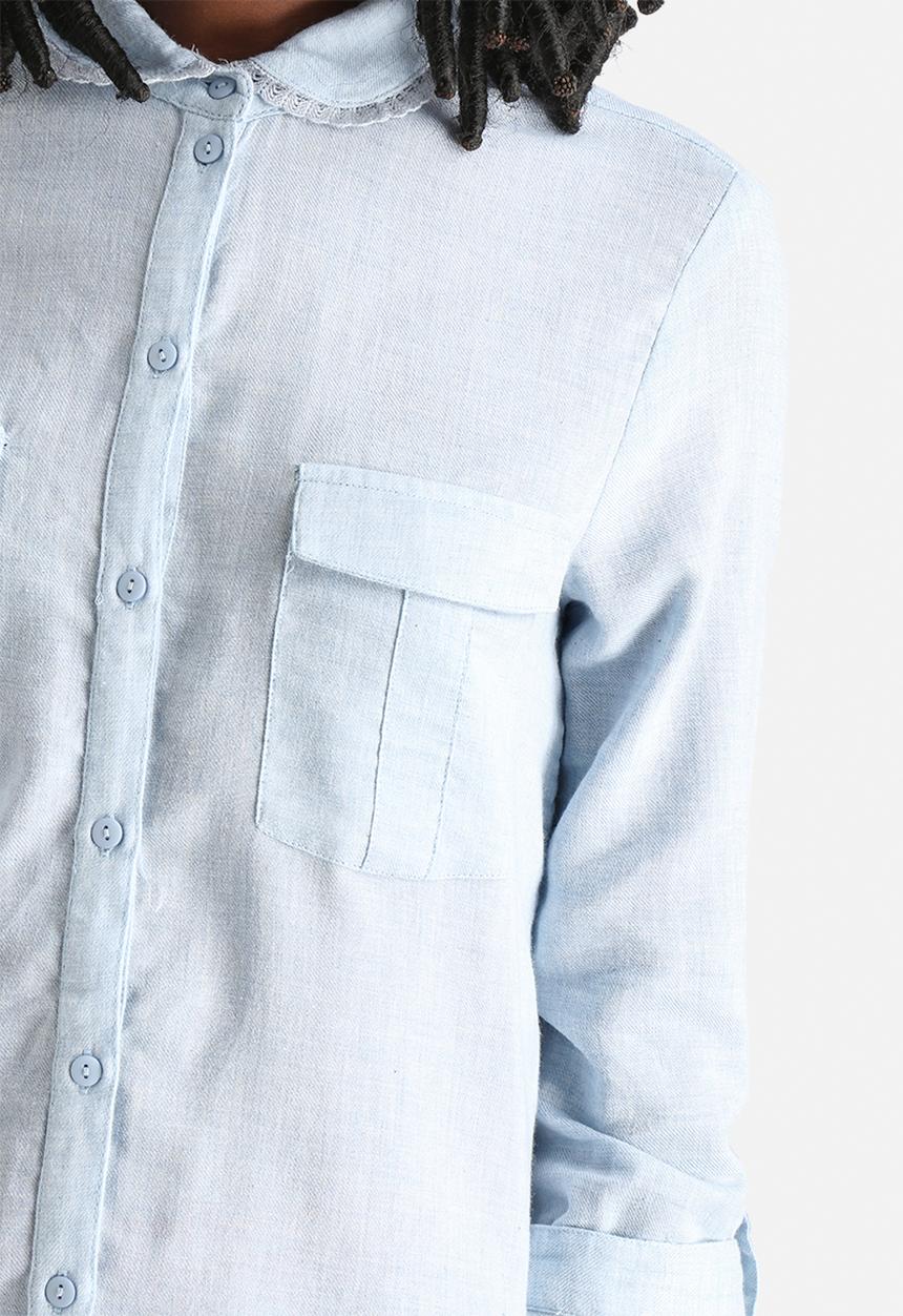 Vero Moda - Emily 3/4 Round Collar Shirt