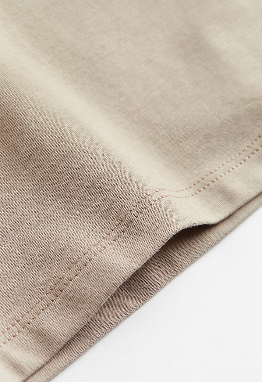 H&M - Fitted T-shirt - beige