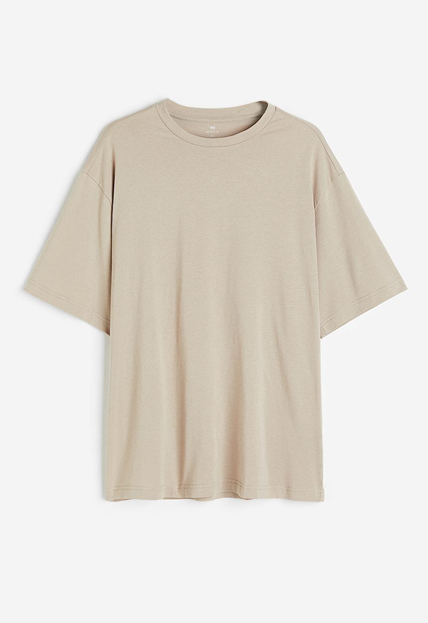 H&M - Relaxed fit T-shirt - greige