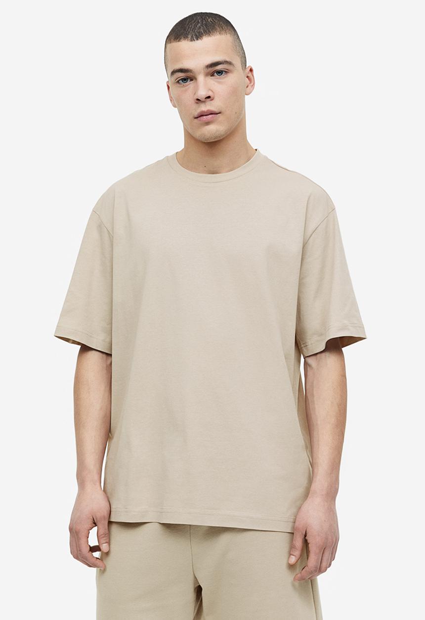 H&M - Relaxed fit T-shirt - greige