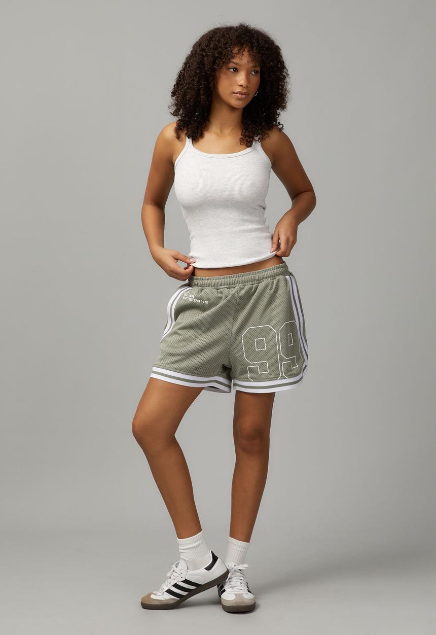 Factorie - Hype street basketball short - 99/worn khaki