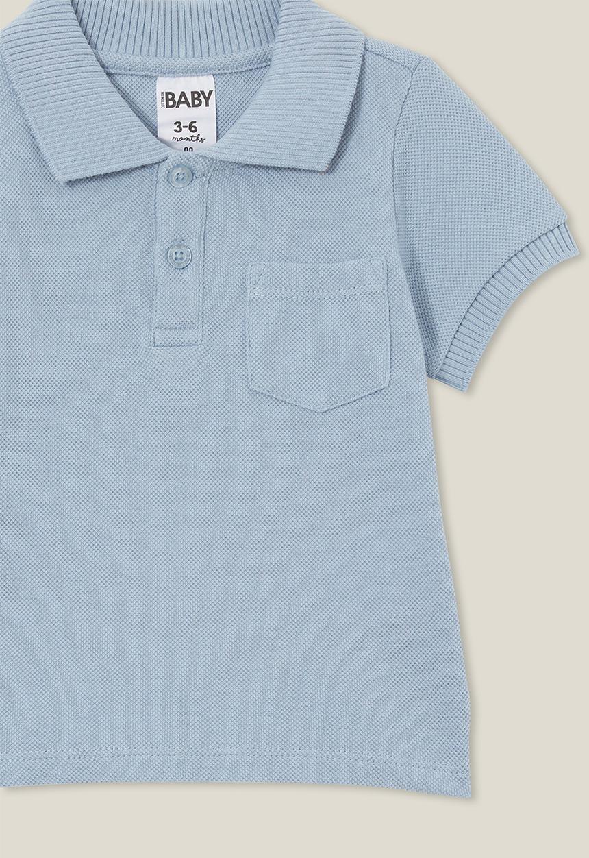 Cotton On - Pace polo tee - dusty blue