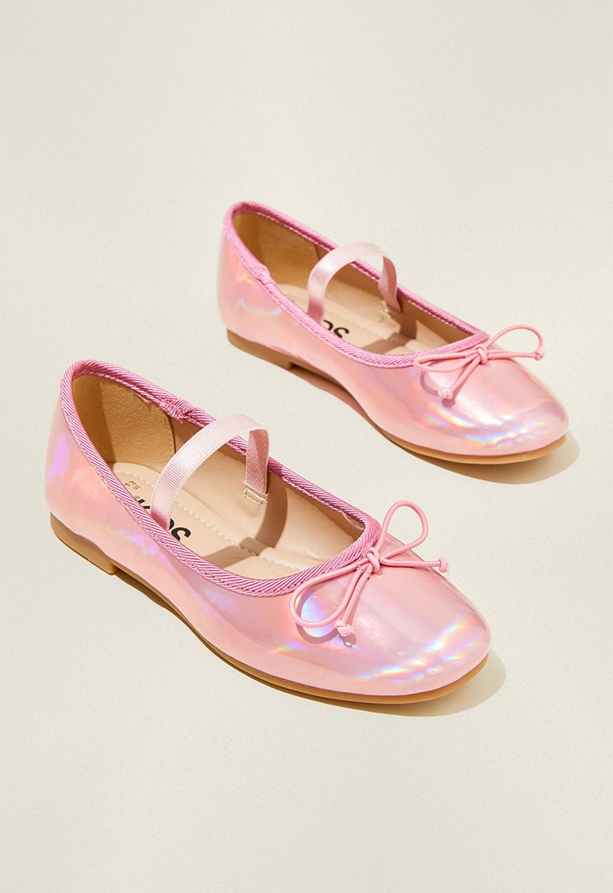 Cotton On - Olivia ballet flat - pink holographic