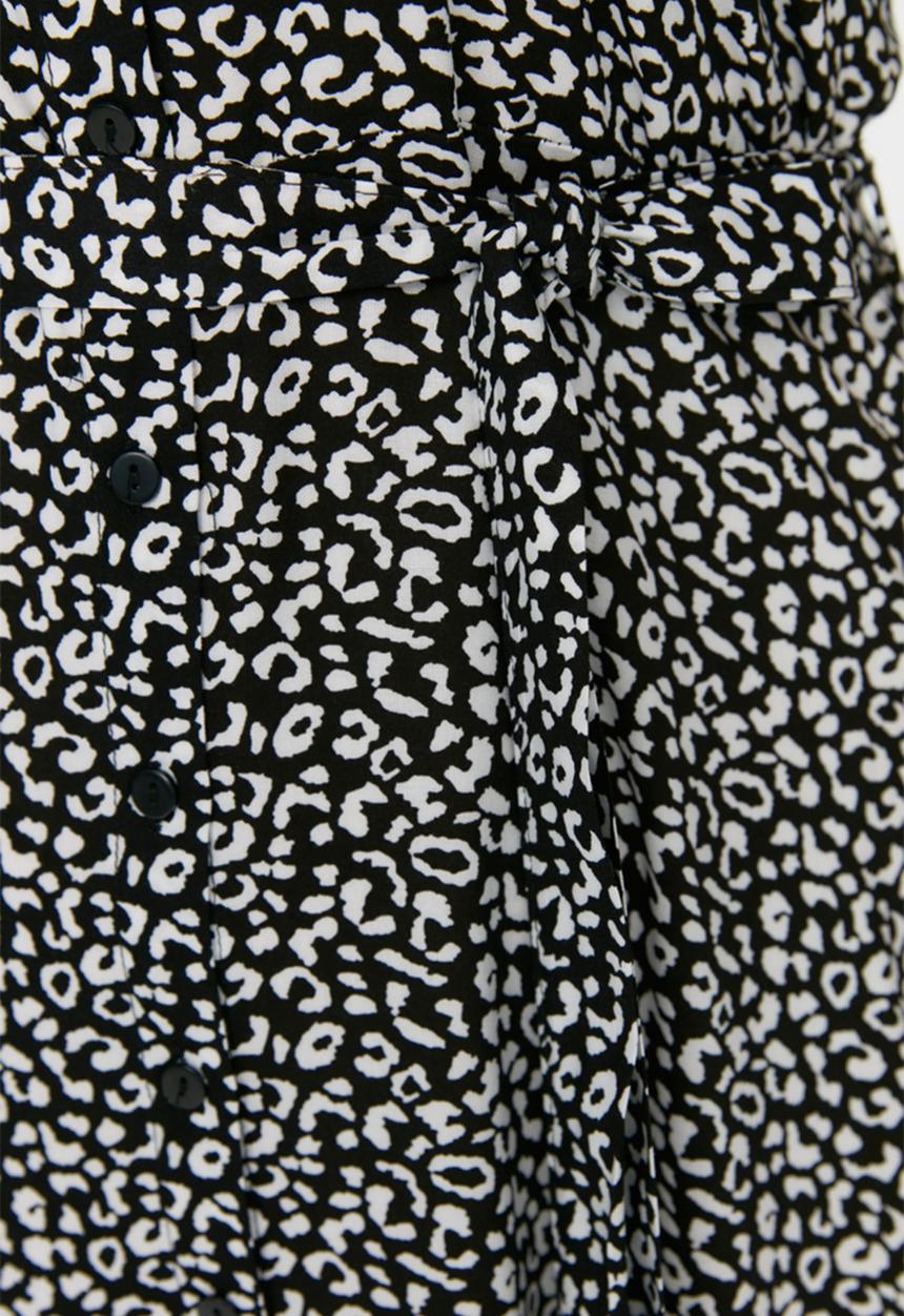 Trendyol - Curve floral shirt midi dress - multi
