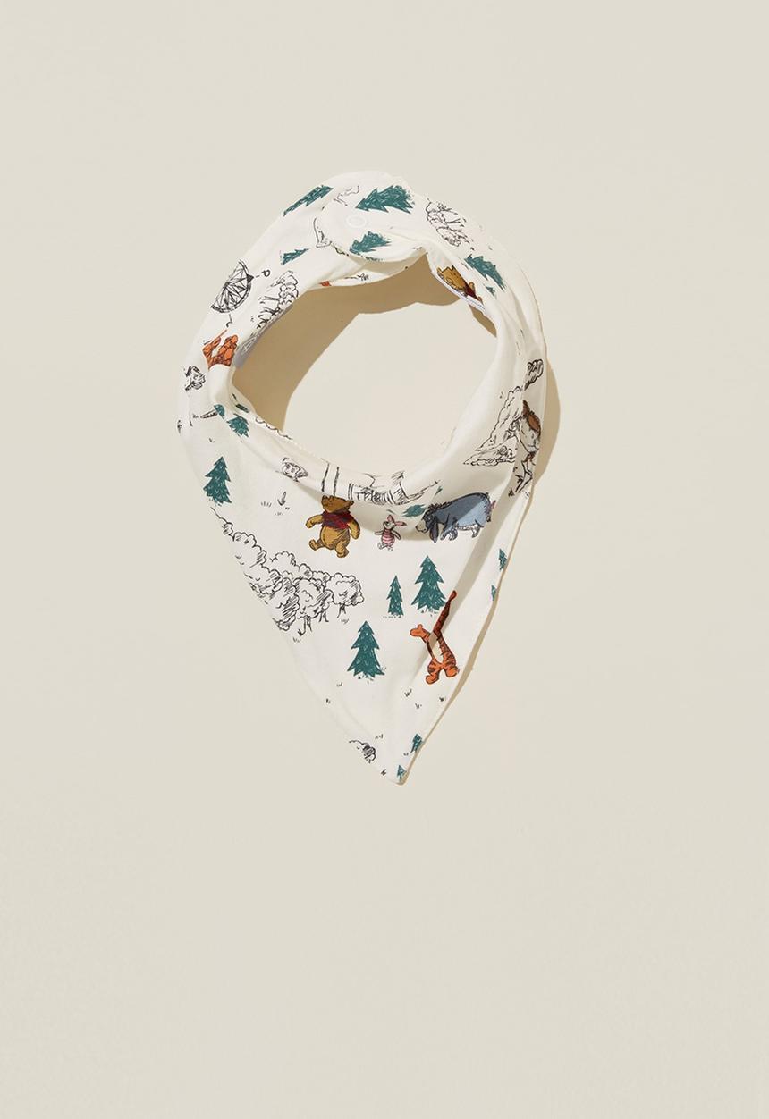 Cotton On - The bandana bib-lcn - lcn dis vanilla/winnie forrest