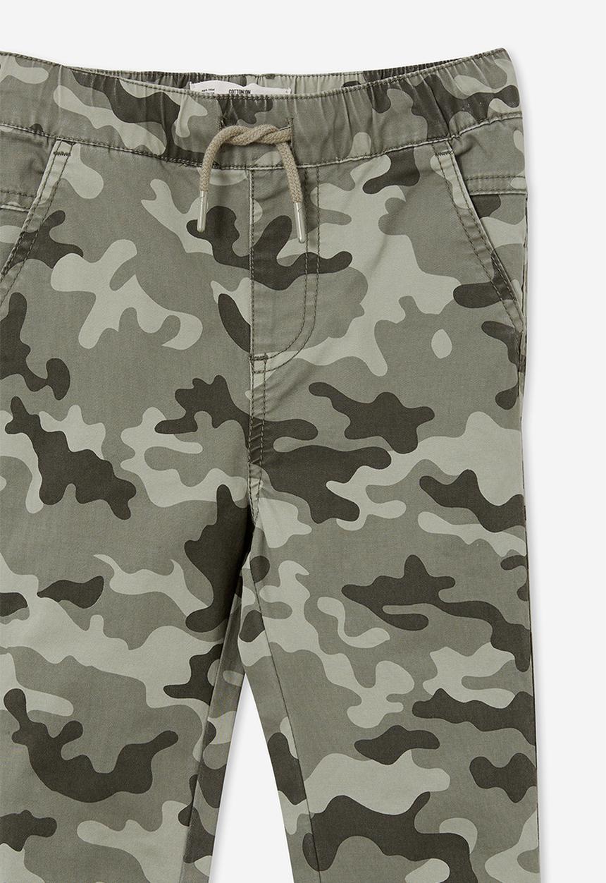 Cotton On - Will cuffed chino pant - camo