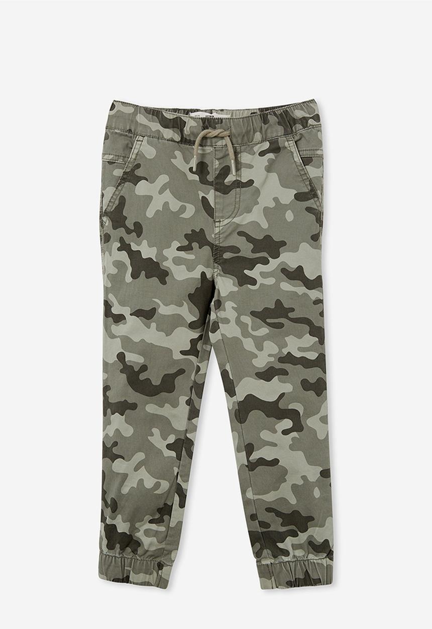 Cotton On - Will cuffed chino pant - camo
