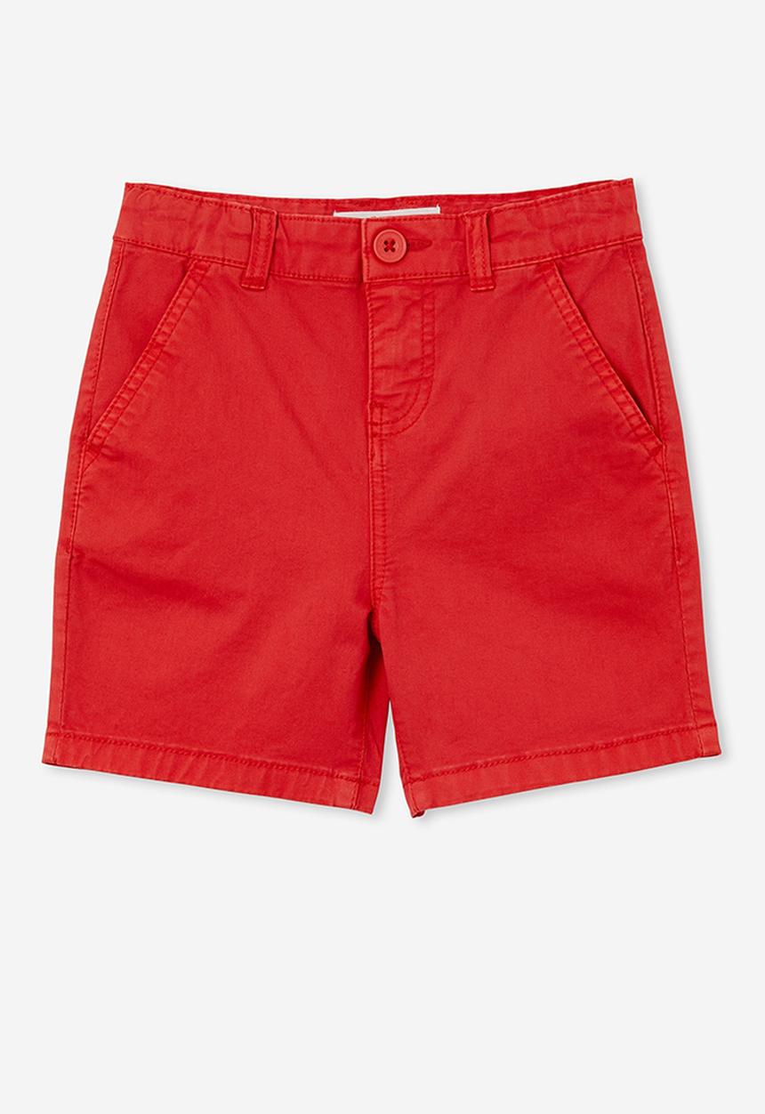 Cotton On - Will chino short - anthurium