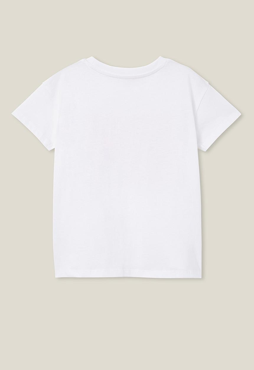 Cotton On - Poppy short sleeve print tee - white/love wins