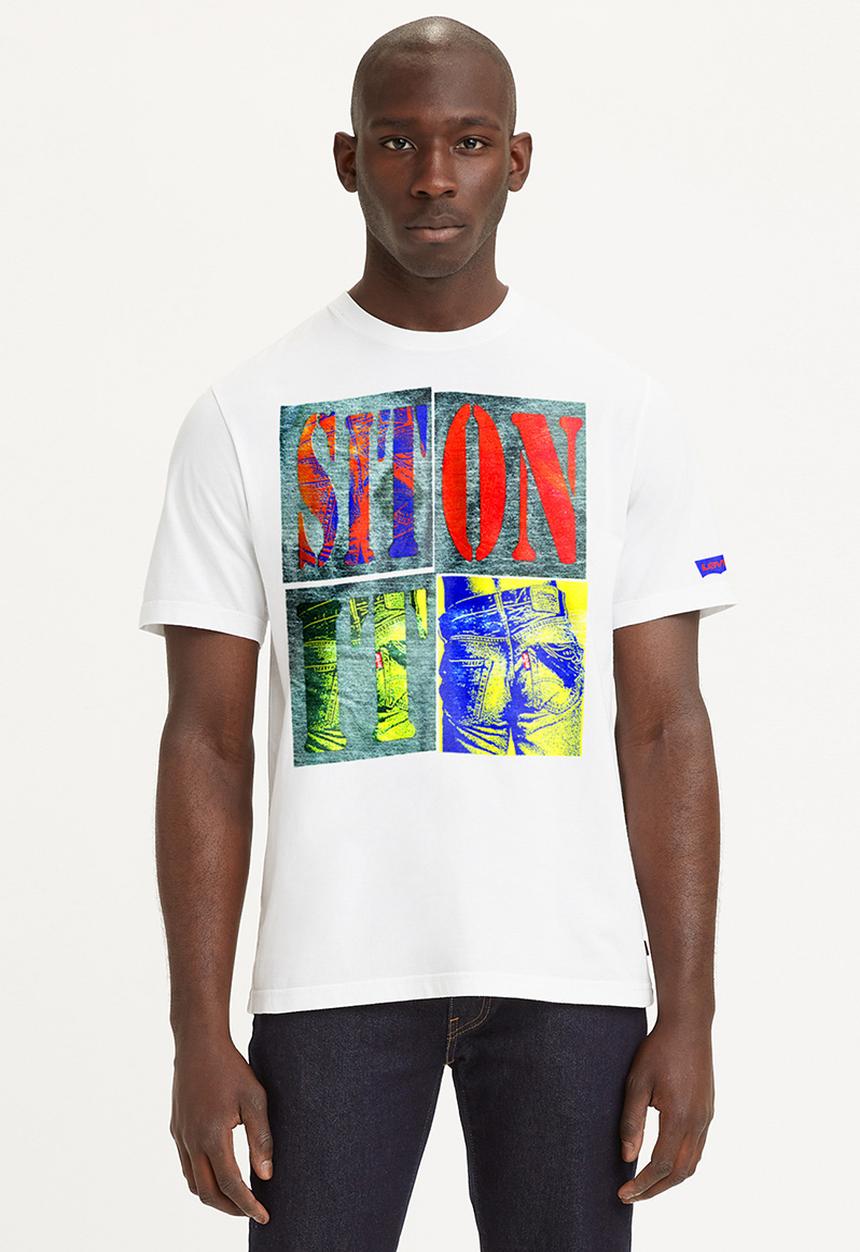 Levi’s® - Short sleeve relaxed fit tee - ssnl bw bi archival white 